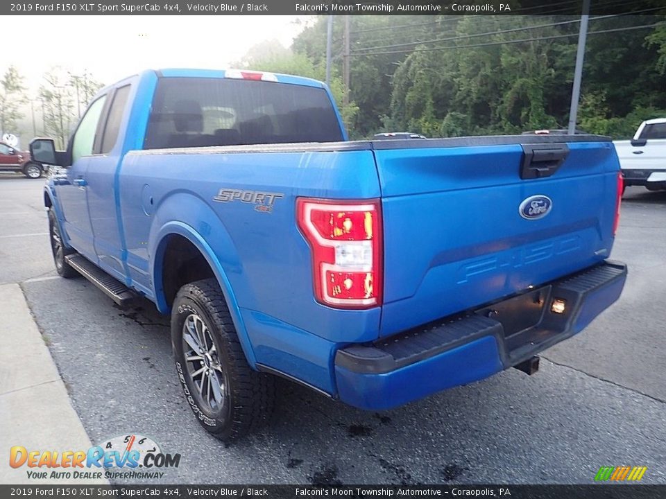 Velocity Blue 2019 Ford F150 XLT Sport SuperCab 4x4 Photo #4