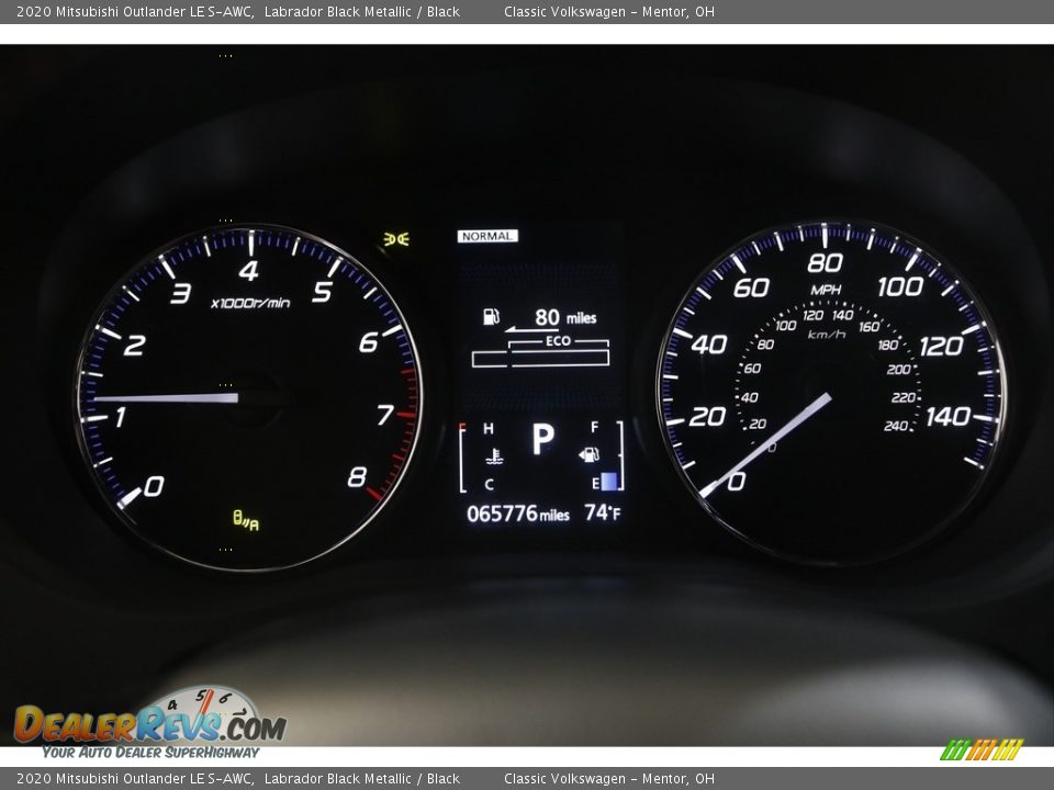 2020 Mitsubishi Outlander LE S-AWC Labrador Black Metallic / Black Photo #8