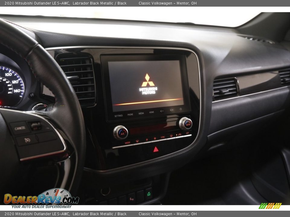 2020 Mitsubishi Outlander LE S-AWC Labrador Black Metallic / Black Photo #9