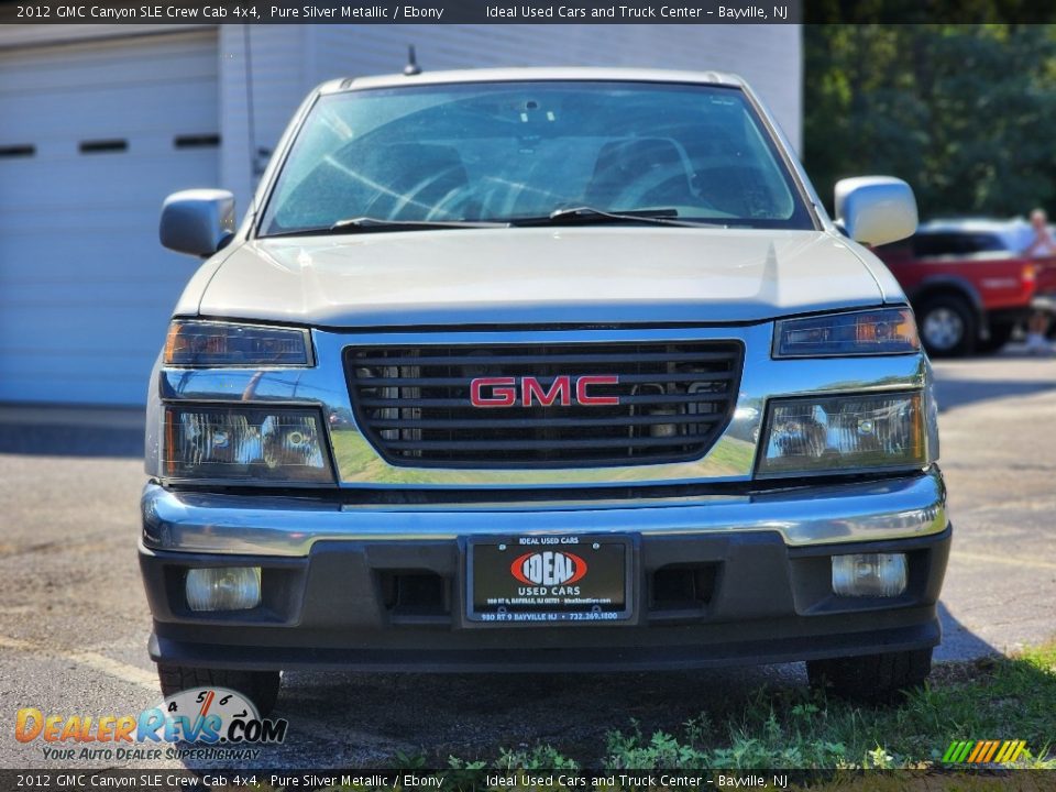 2012 GMC Canyon SLE Crew Cab 4x4 Pure Silver Metallic / Ebony Photo #2