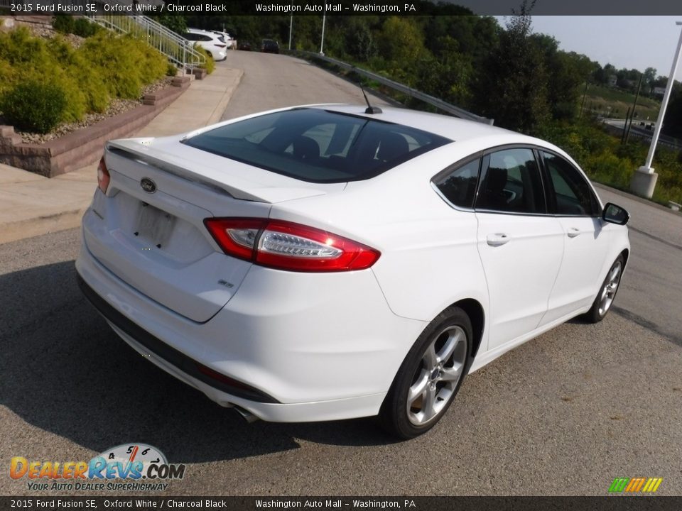 2015 Ford Fusion SE Oxford White / Charcoal Black Photo #13