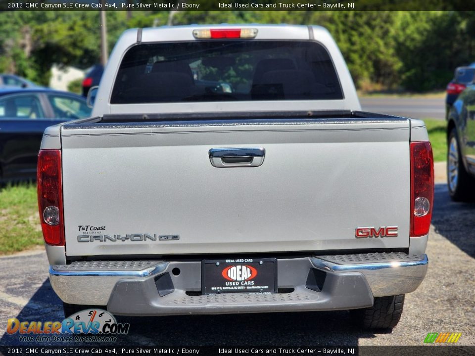 2012 GMC Canyon SLE Crew Cab 4x4 Pure Silver Metallic / Ebony Photo #4