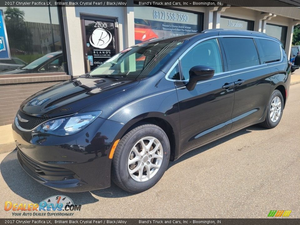 2017 Chrysler Pacifica LX Brilliant Black Crystal Pearl / Black/Alloy Photo #2