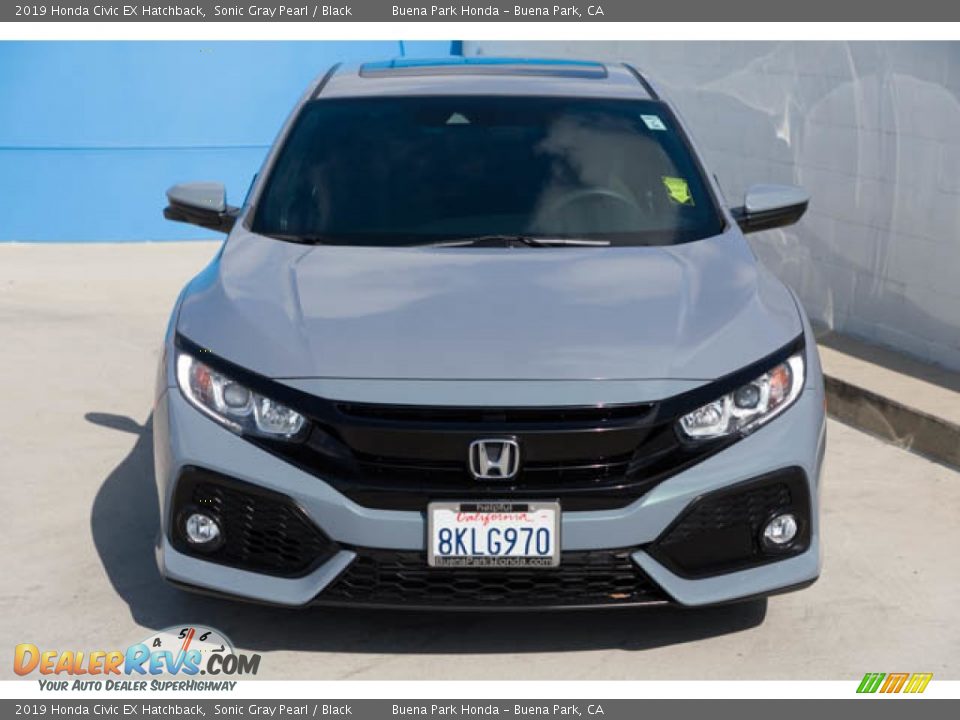 2019 Honda Civic EX Hatchback Sonic Gray Pearl / Black Photo #7