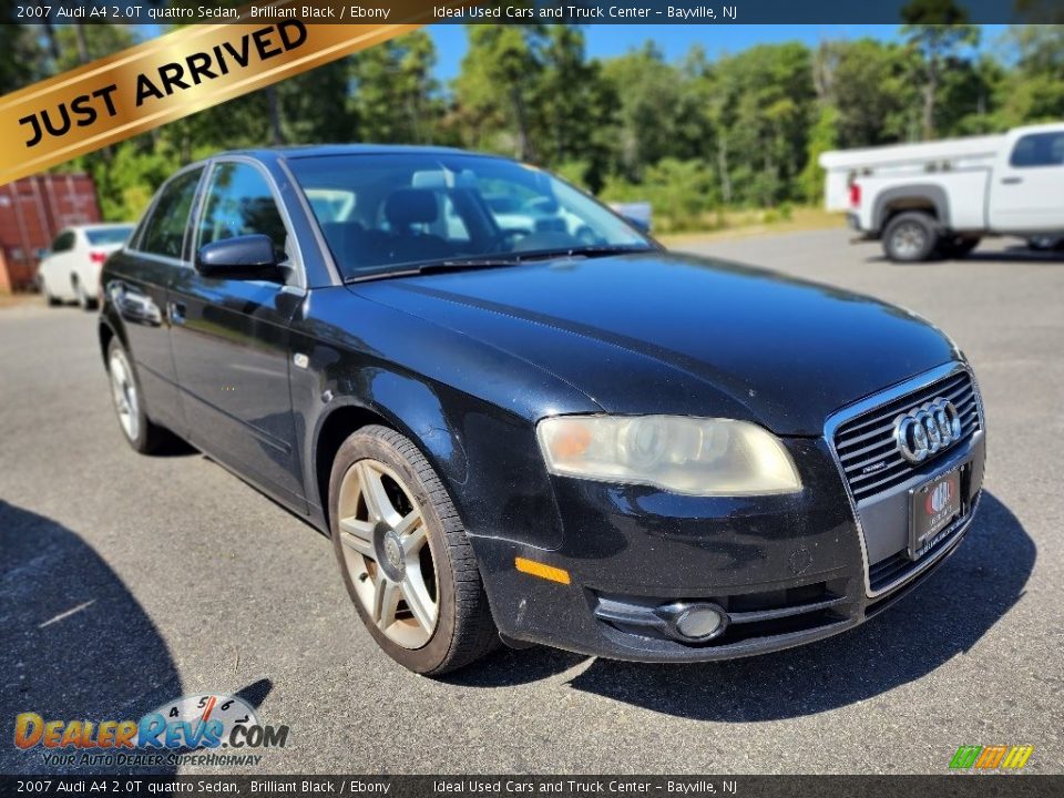 2007 Audi A4 2.0T quattro Sedan Brilliant Black / Ebony Photo #1