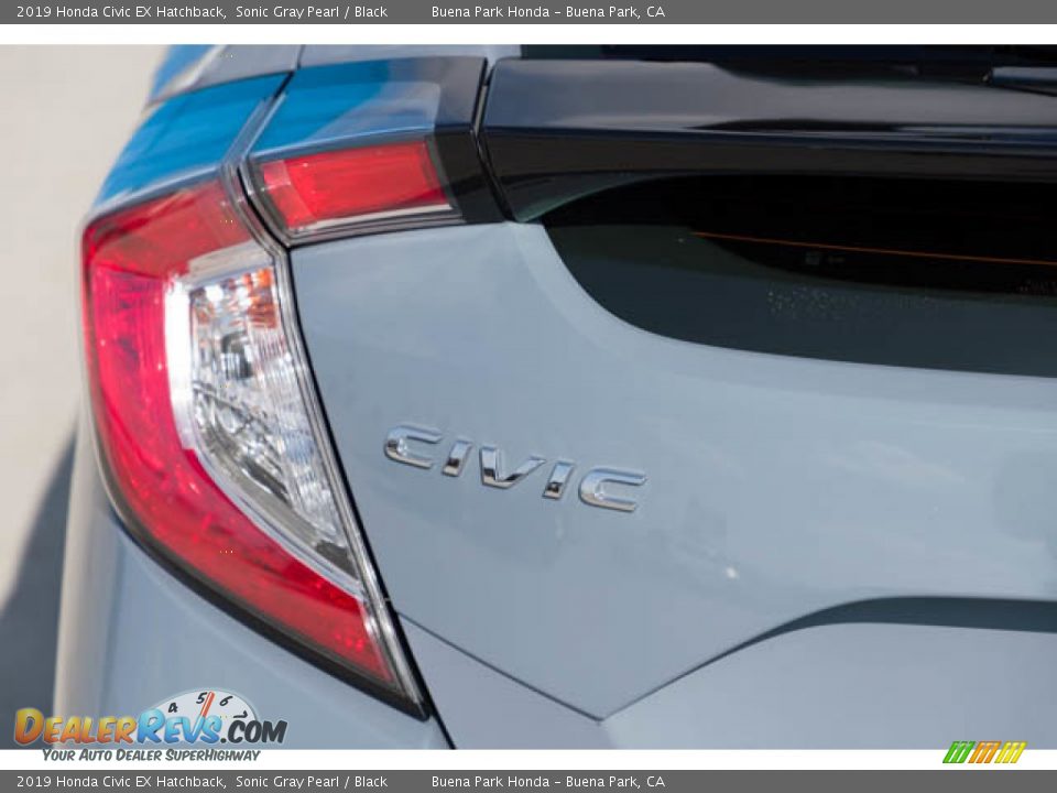 2019 Honda Civic EX Hatchback Sonic Gray Pearl / Black Photo #10