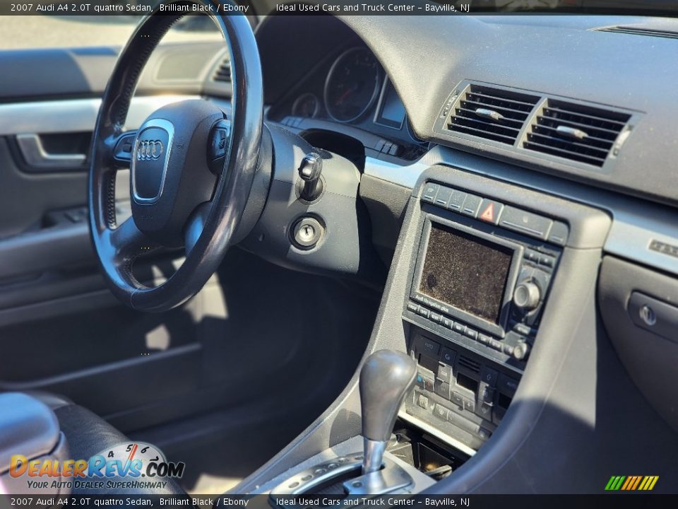 2007 Audi A4 2.0T quattro Sedan Brilliant Black / Ebony Photo #2