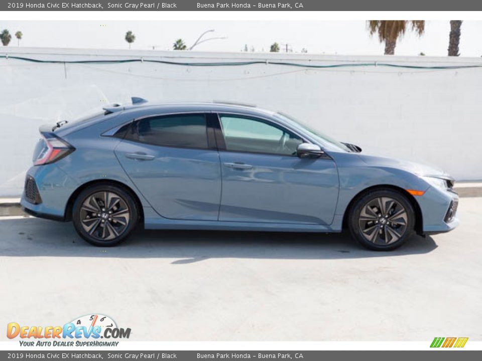 2019 Honda Civic EX Hatchback Sonic Gray Pearl / Black Photo #12