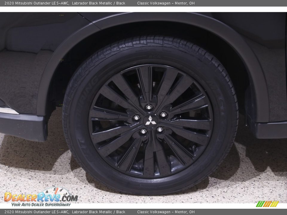 2020 Mitsubishi Outlander LE S-AWC Labrador Black Metallic / Black Photo #23