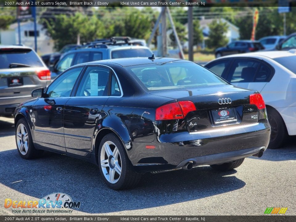 2007 Audi A4 2.0T quattro Sedan Brilliant Black / Ebony Photo #5