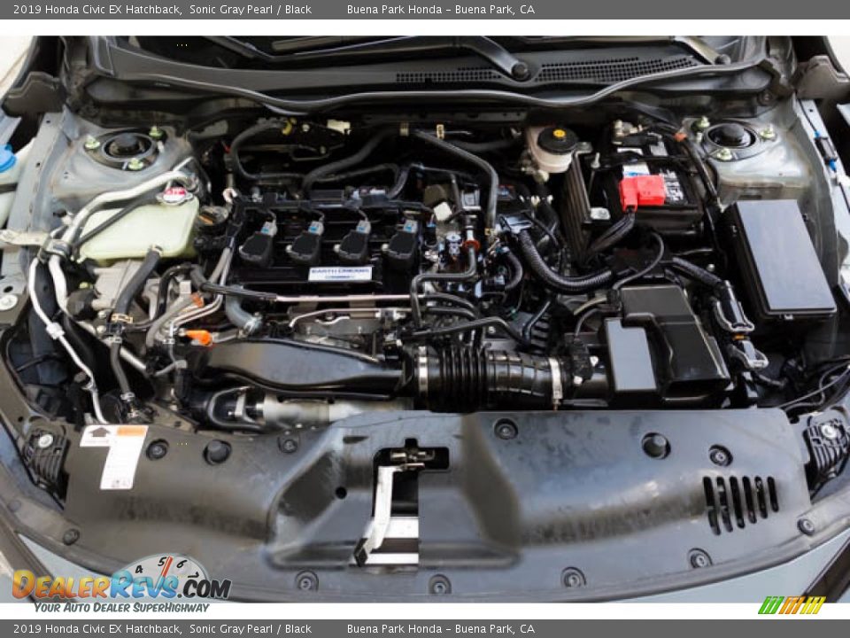 2019 Honda Civic EX Hatchback Sonic Gray Pearl / Black Photo #35