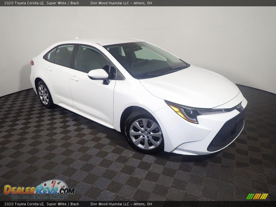 2020 Toyota Corolla LE Super White / Black Photo #3