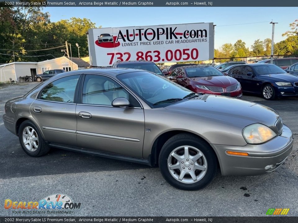 2002 Mercury Sable LS Premium Sedan Arizona Beige Metallic / Medium Graphite Photo #1