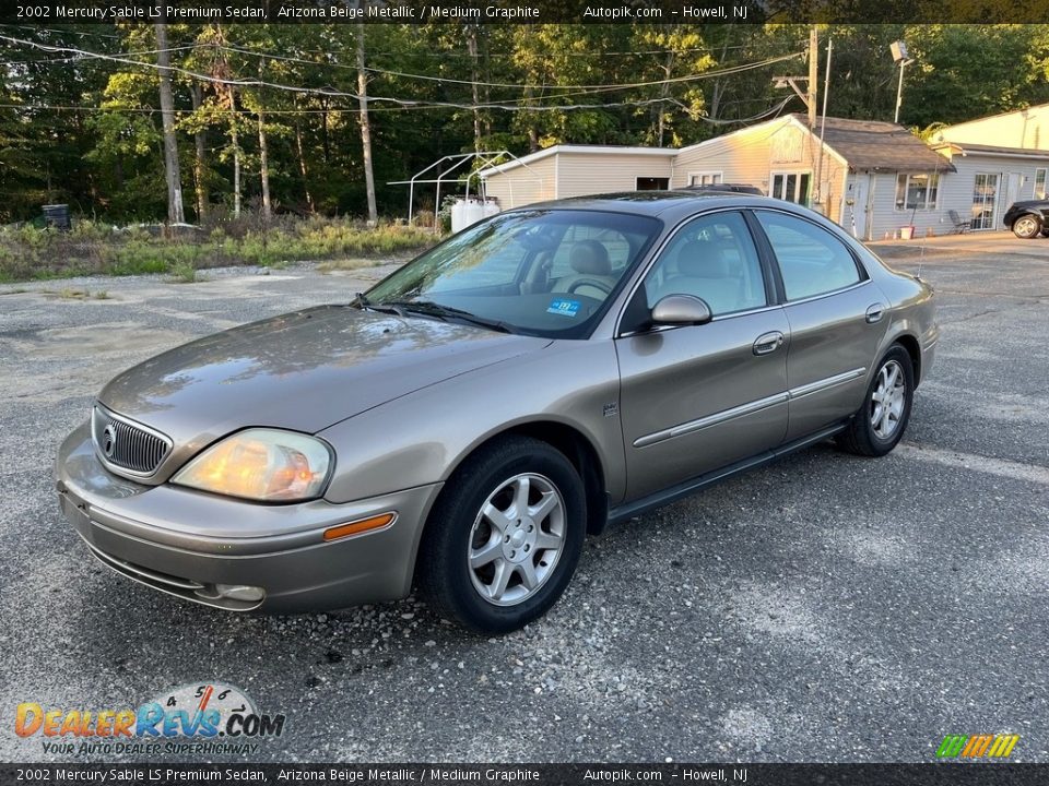 2002 Mercury Sable LS Premium Sedan Arizona Beige Metallic / Medium Graphite Photo #2