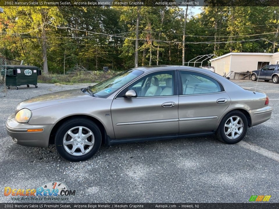 2002 Mercury Sable LS Premium Sedan Arizona Beige Metallic / Medium Graphite Photo #3