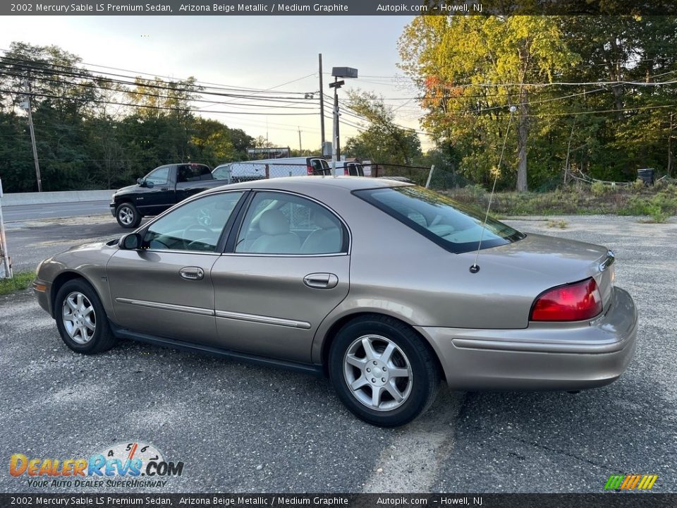 2002 Mercury Sable LS Premium Sedan Arizona Beige Metallic / Medium Graphite Photo #5