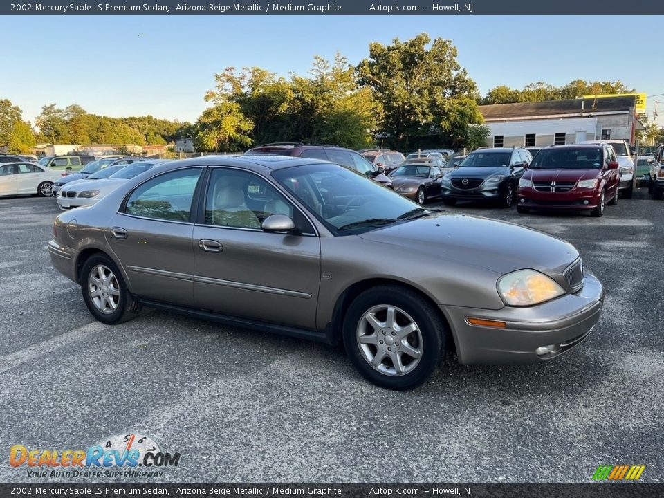 2002 Mercury Sable LS Premium Sedan Arizona Beige Metallic / Medium Graphite Photo #11