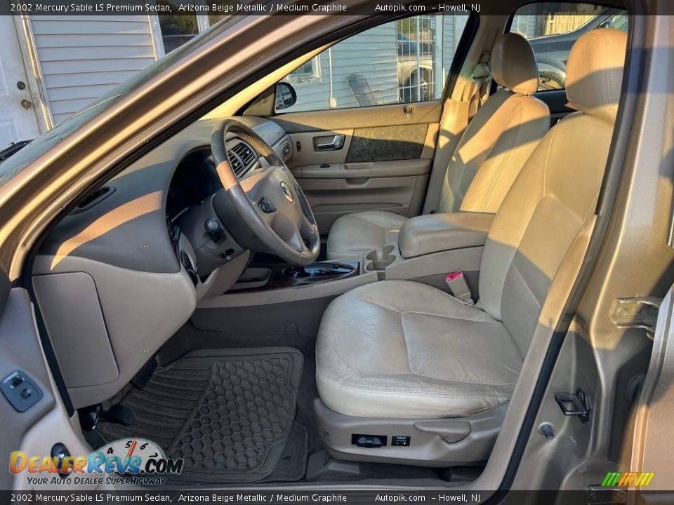 2002 Mercury Sable LS Premium Sedan Arizona Beige Metallic / Medium Graphite Photo #13