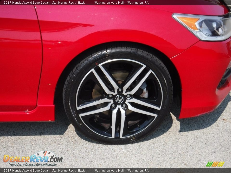 2017 Honda Accord Sport Sedan San Marino Red / Black Photo #3