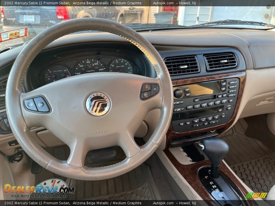 2002 Mercury Sable LS Premium Sedan Arizona Beige Metallic / Medium Graphite Photo #18