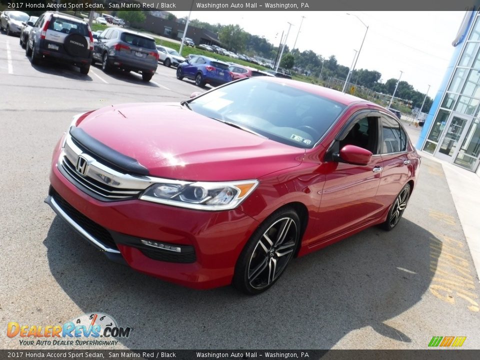 2017 Honda Accord Sport Sedan San Marino Red / Black Photo #6