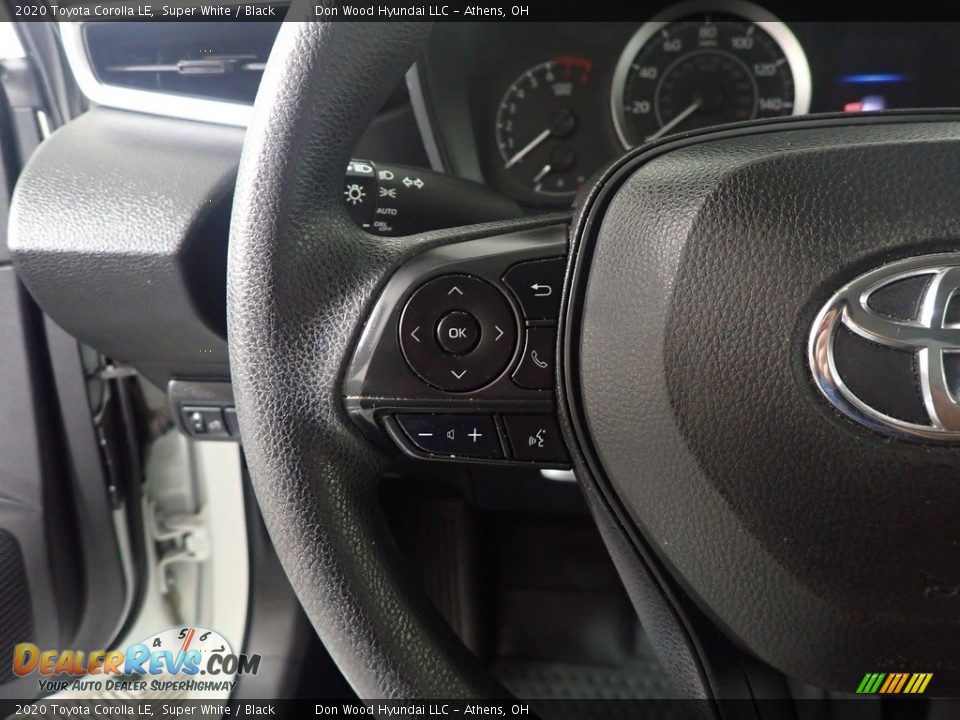 2020 Toyota Corolla LE Super White / Black Photo #25