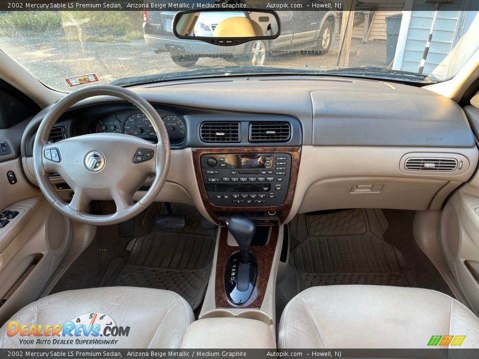 2002 Mercury Sable LS Premium Sedan Arizona Beige Metallic / Medium Graphite Photo #19