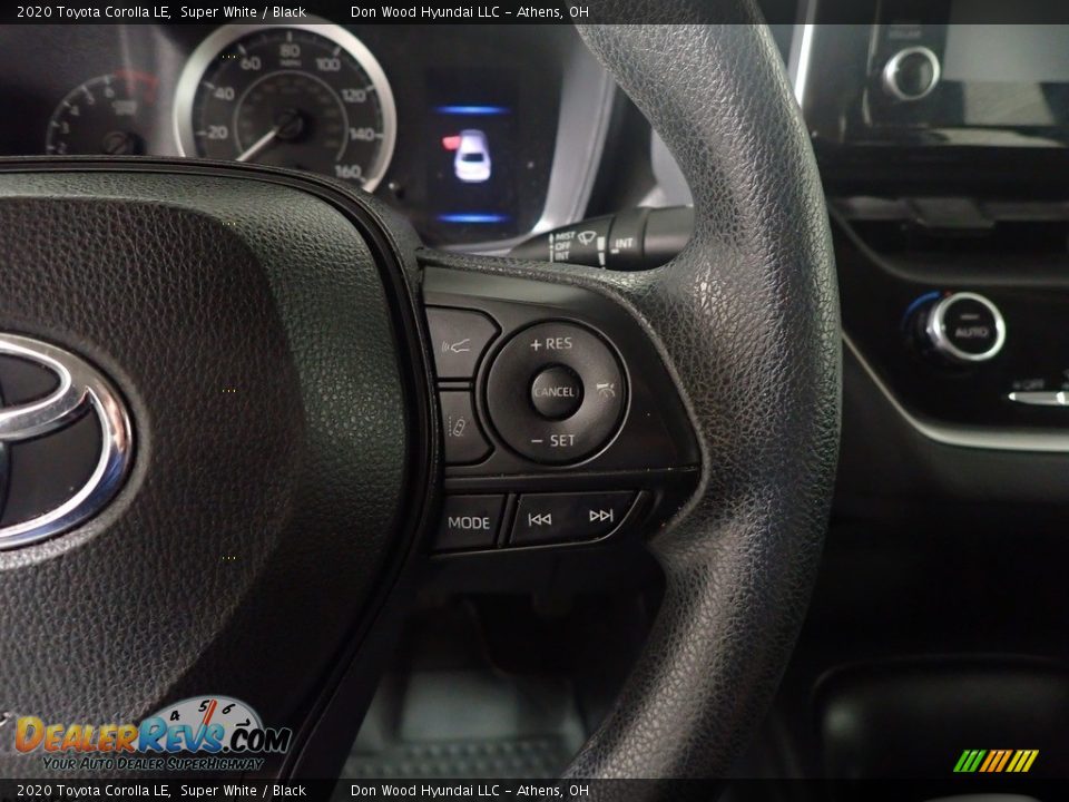 2020 Toyota Corolla LE Super White / Black Photo #26