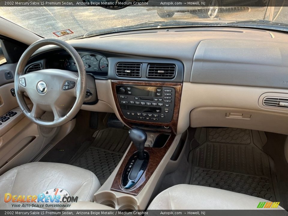 2002 Mercury Sable LS Premium Sedan Arizona Beige Metallic / Medium Graphite Photo #20