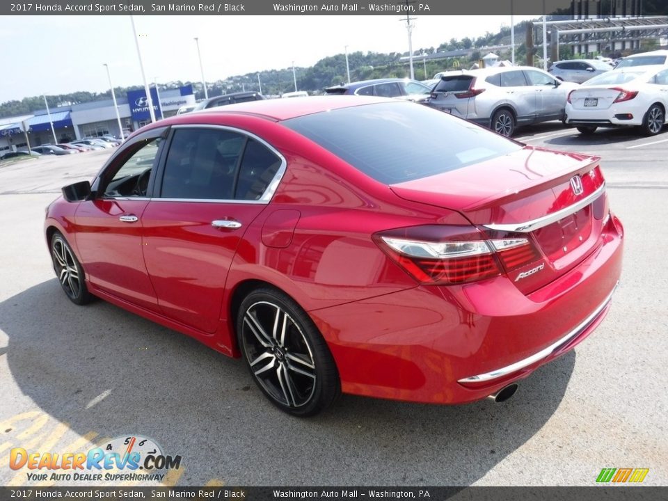 2017 Honda Accord Sport Sedan San Marino Red / Black Photo #8