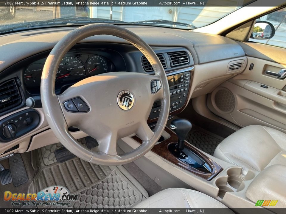 2002 Mercury Sable LS Premium Sedan Arizona Beige Metallic / Medium Graphite Photo #21