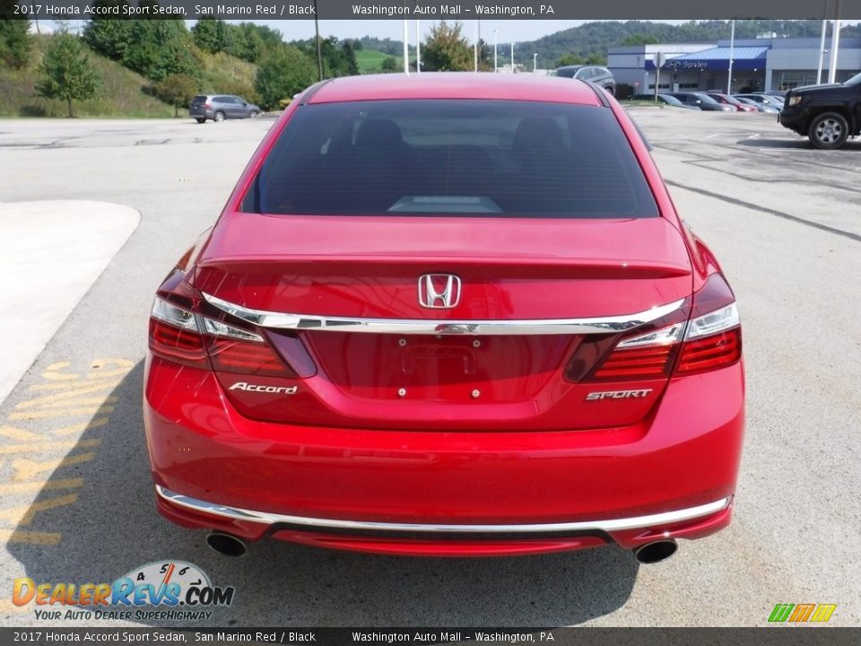 2017 Honda Accord Sport Sedan San Marino Red / Black Photo #9