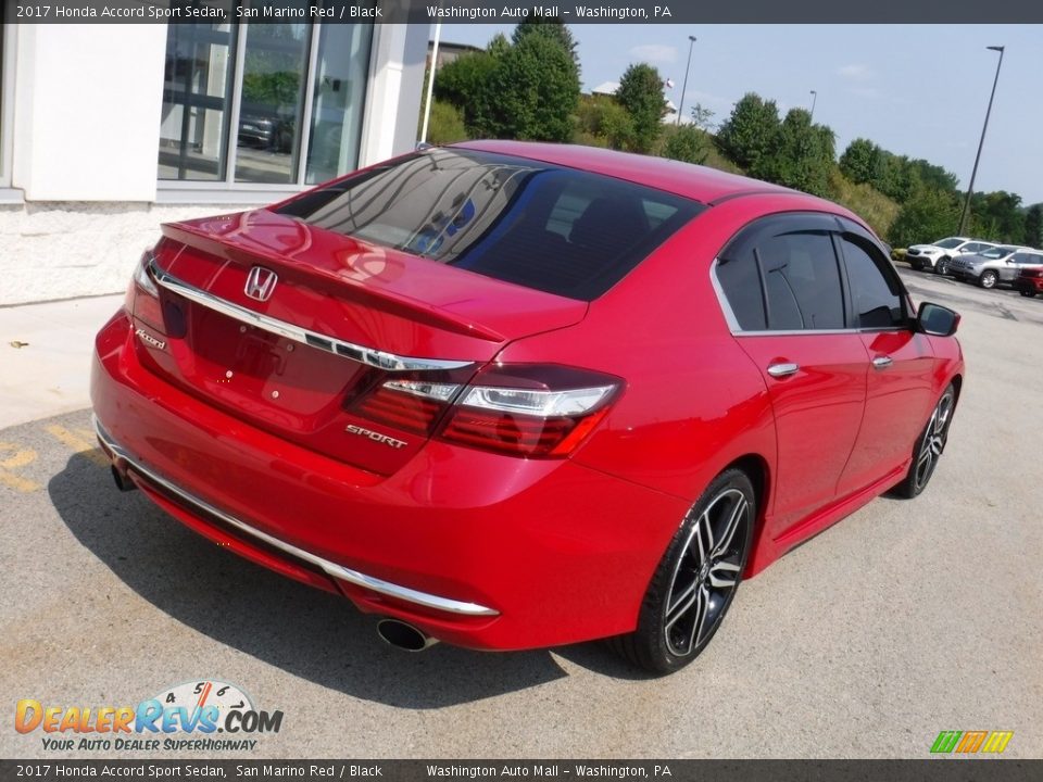2017 Honda Accord Sport Sedan San Marino Red / Black Photo #10