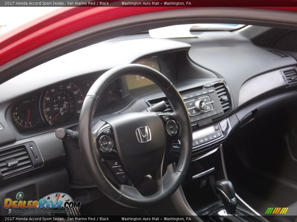 2017 Honda Accord Sport Sedan San Marino Red / Black Photo #12