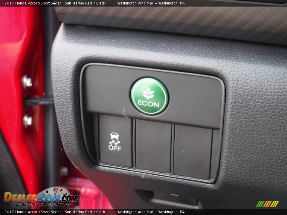 2017 Honda Accord Sport Sedan San Marino Red / Black Photo #16