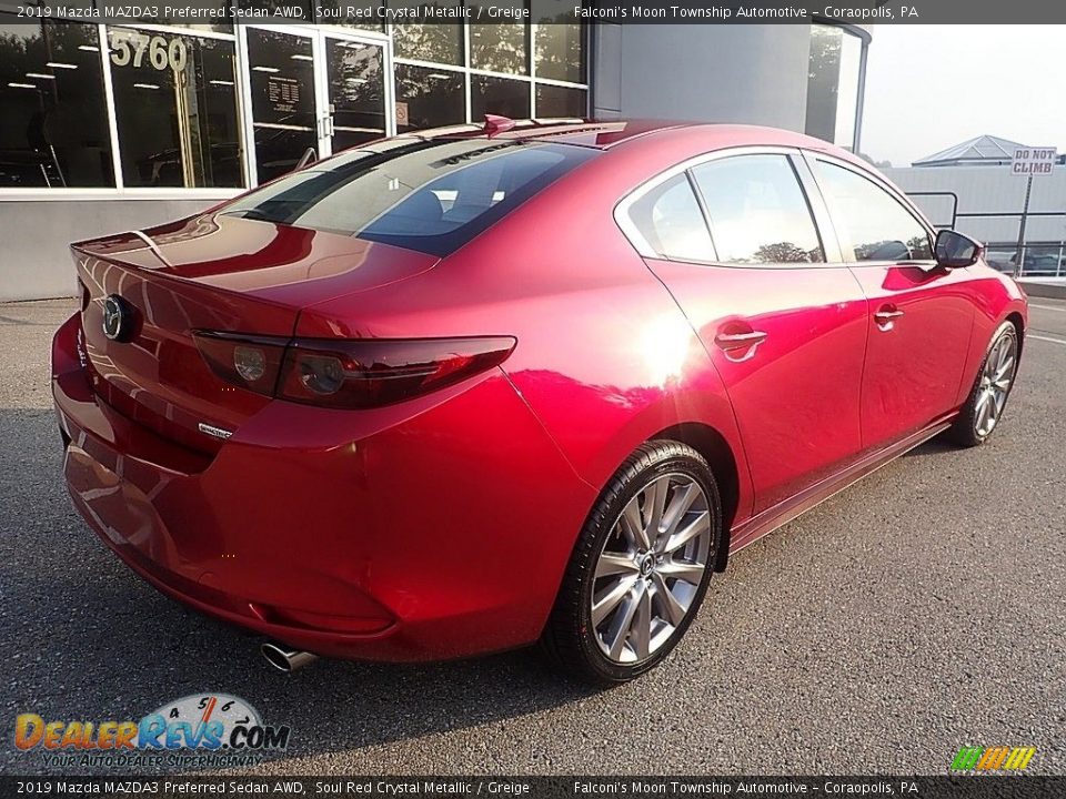 2019 Mazda MAZDA3 Preferred Sedan AWD Soul Red Crystal Metallic / Greige Photo #2