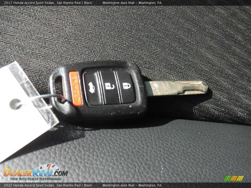 2017 Honda Accord Sport Sedan San Marino Red / Black Photo #31