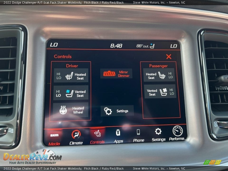 Controls of 2022 Dodge Challenger R/T Scat Pack Shaker Widebody Photo #20