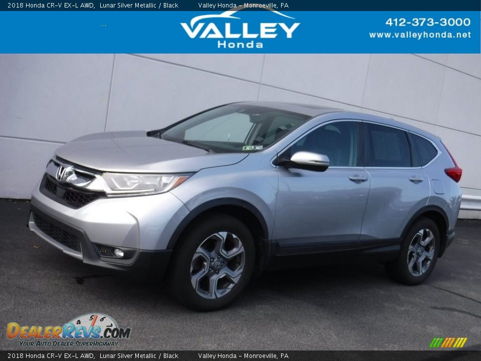 2018 Honda CR-V EX-L AWD Lunar Silver Metallic / Black Photo #1