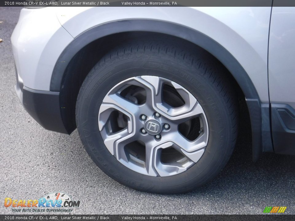 2018 Honda CR-V EX-L AWD Lunar Silver Metallic / Black Photo #4