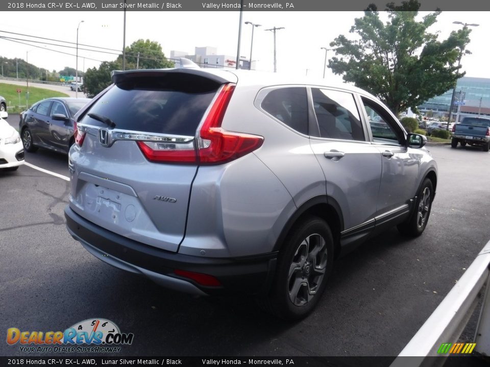 2018 Honda CR-V EX-L AWD Lunar Silver Metallic / Black Photo #7