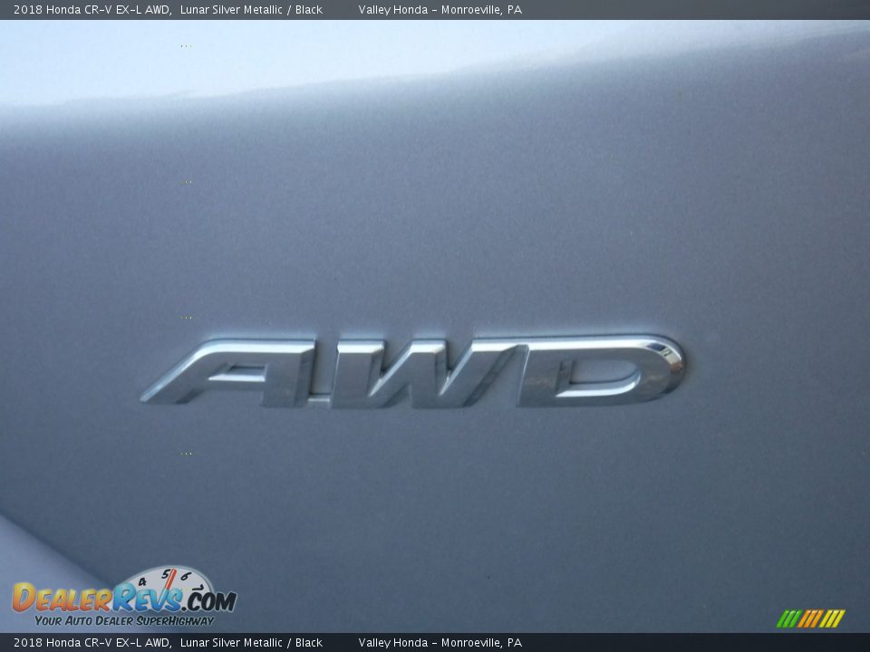 2018 Honda CR-V EX-L AWD Lunar Silver Metallic / Black Photo #8