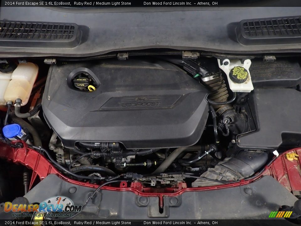 2014 Ford Escape SE 1.6L EcoBoost Ruby Red / Medium Light Stone Photo #7
