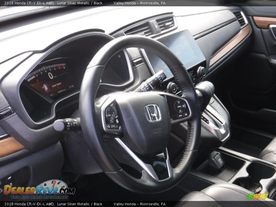 2018 Honda CR-V EX-L AWD Lunar Silver Metallic / Black Photo #11