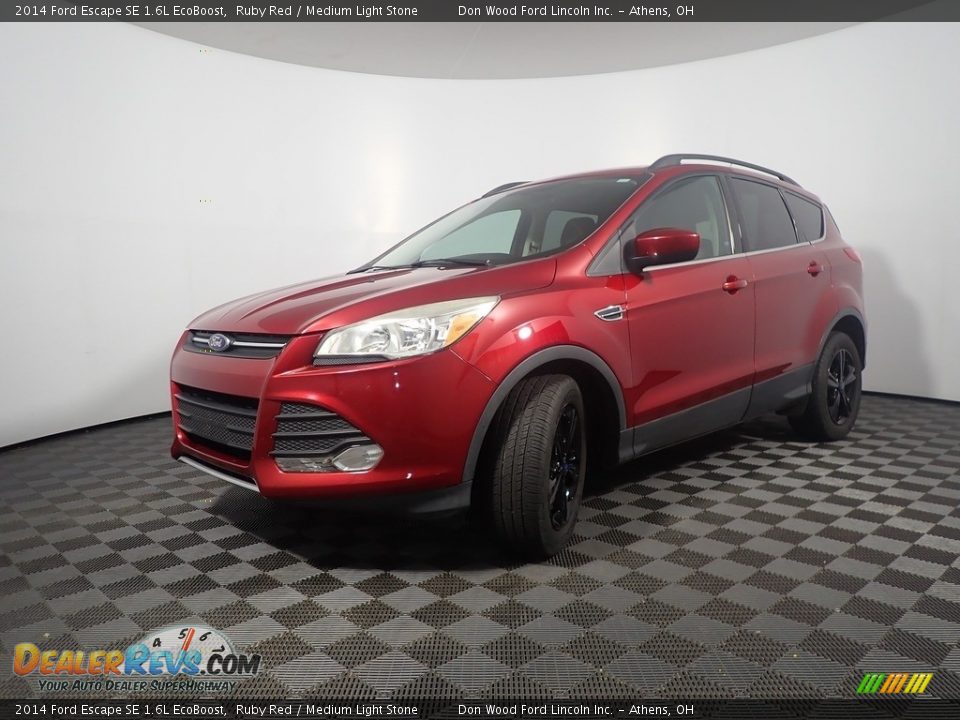 2014 Ford Escape SE 1.6L EcoBoost Ruby Red / Medium Light Stone Photo #8