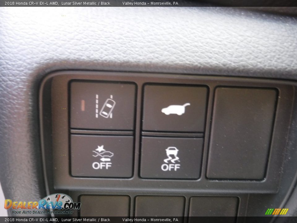2018 Honda CR-V EX-L AWD Lunar Silver Metallic / Black Photo #14