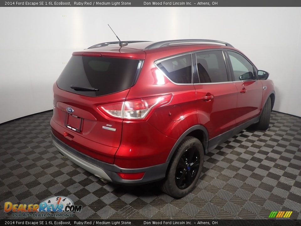 2014 Ford Escape SE 1.6L EcoBoost Ruby Red / Medium Light Stone Photo #17
