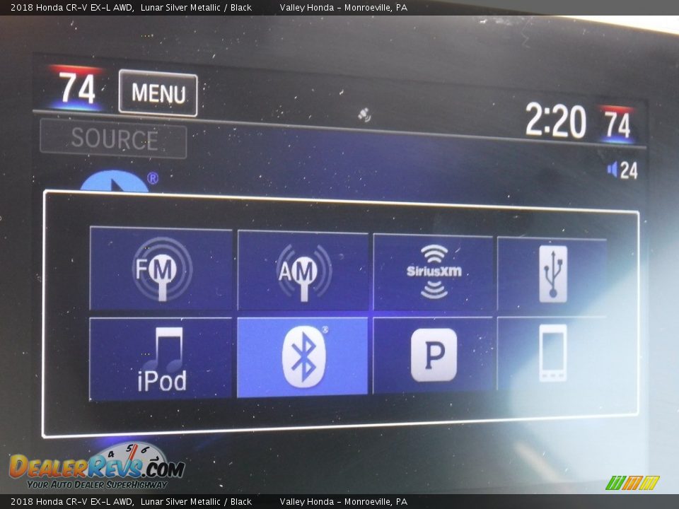 2018 Honda CR-V EX-L AWD Lunar Silver Metallic / Black Photo #23