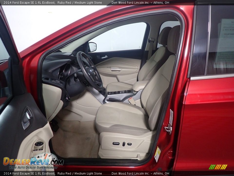 2014 Ford Escape SE 1.6L EcoBoost Ruby Red / Medium Light Stone Photo #21
