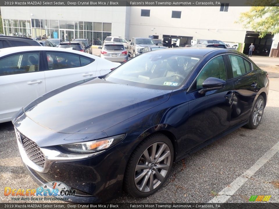 2019 Mazda MAZDA3 Select Sedan Deep Crystal Blue Mica / Black Photo #1